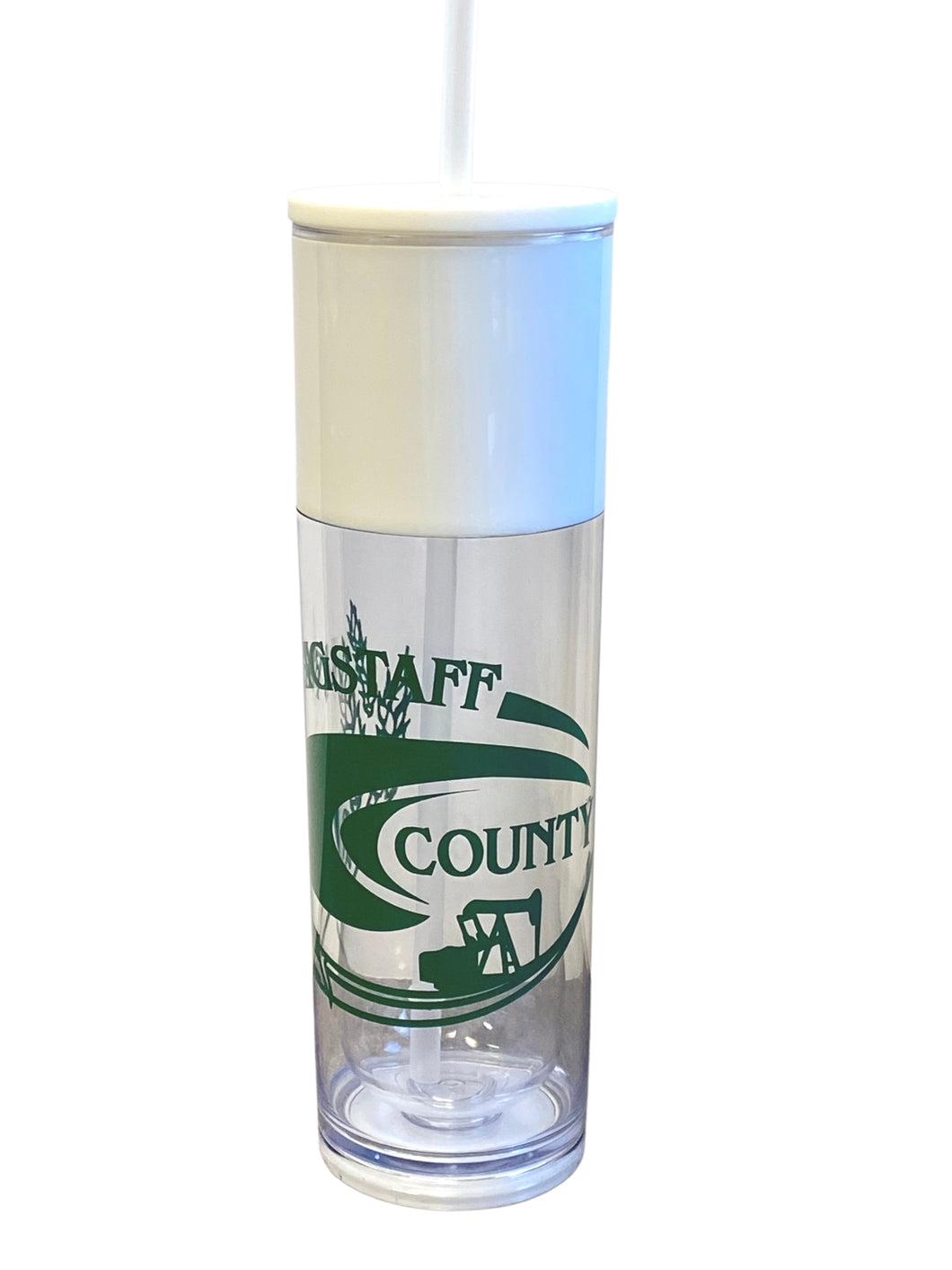 Flagstaff County Water Bottle With Straw